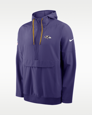 Baltimore Ravens Alt Anorak Men's Nike NFL 1/2-Zip Hooded Jacket